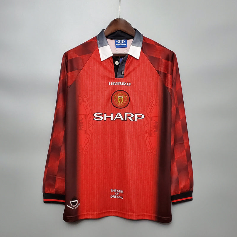 MANCHESTER UNITED I 1996 HOMEM (RETRO) MANGA LARGA