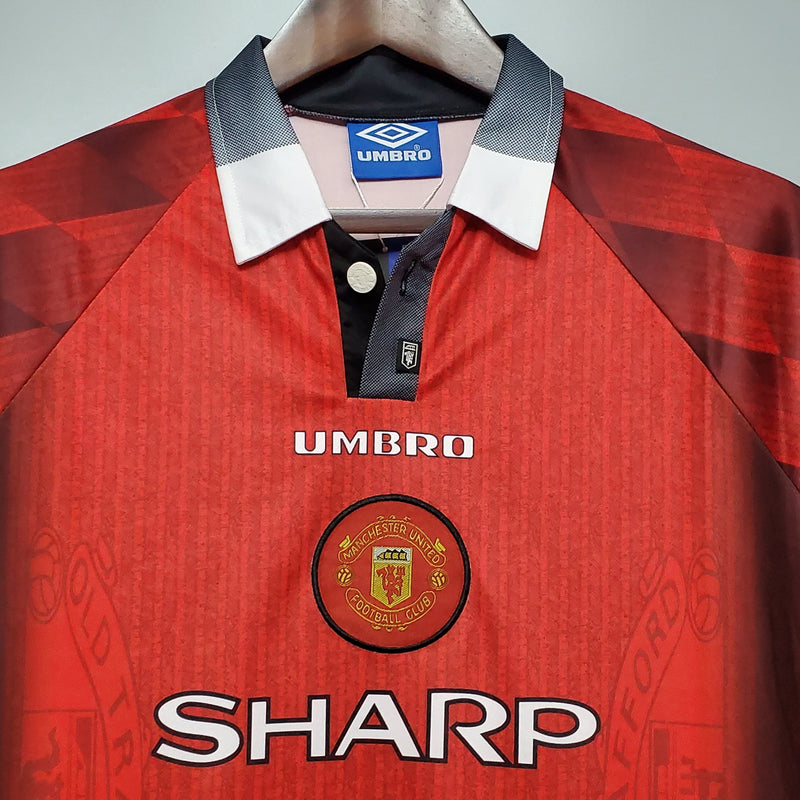 MANCHESTER UNITED I 1996 HOMEM (RETRO) MANGA LARGA