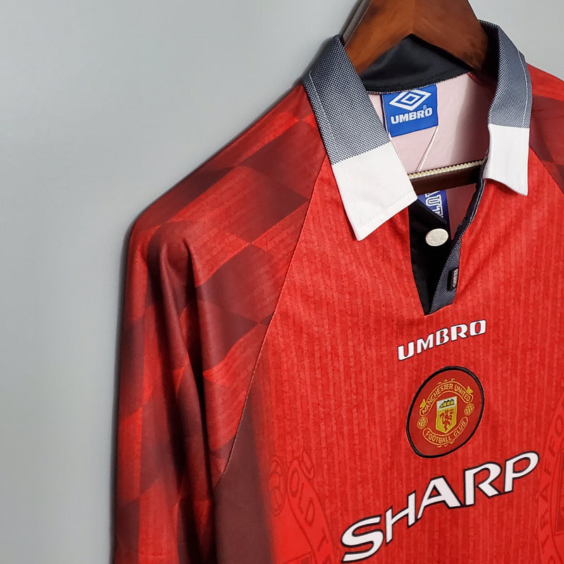 MANCHESTER UNITED I 1996 HOMEM (RETRO) MANGA LARGA