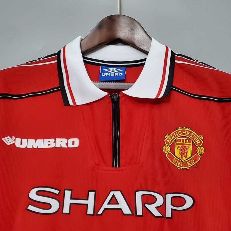 MANCHESTER UNITED I 98/99 HOMEM (RETRO) MANGA LARGA