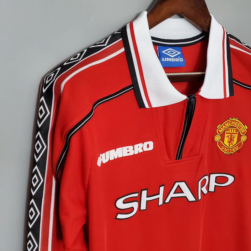 MANCHESTER UNITED I 98/99 HOMEM (RETRO) MANGA LARGA