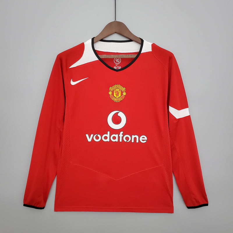 MANCHESTER UNITED I 04/05 HOMEM (RETRO) MANGA LARGA