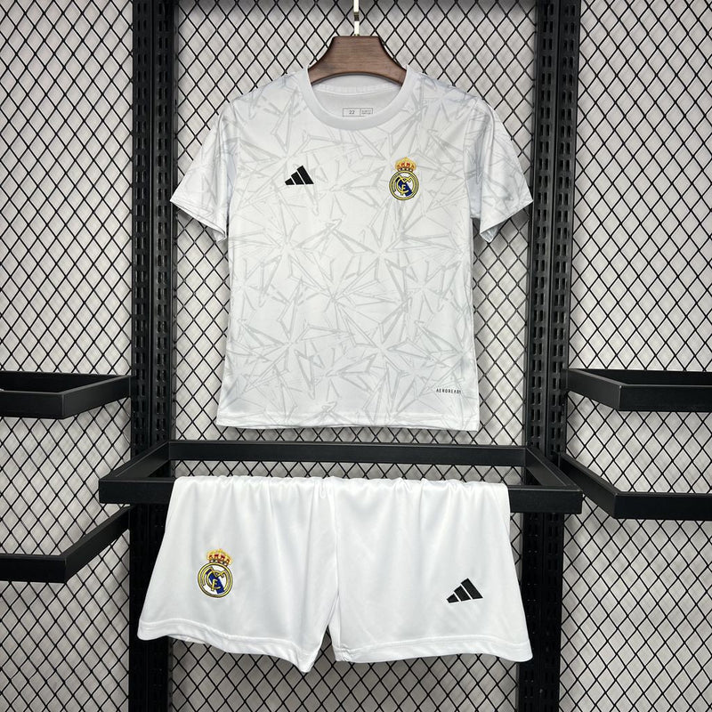 REAL MADRID AQUECIMENTO I 24/25 CONJUNTO INFANTIL